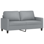 vidaXL 2-kohaline diivan, helehall, 140 cm, kangas