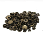 Trukkide metallist RainBow&reg; 4 osa 15 mm, 50 tk., v&auml;rvus messing