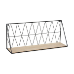 Mustikmust metallist seinahoidja 48x20cm - Atmosphera sisekujundaja
