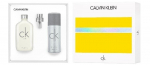 Komplekt Calvin Klein CK One naistele/meestele: tualettvesi EDT, 100 ml + pihustatav deodorant, 150 ml