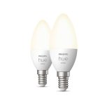 Philips Hue White - E14 connected LED bulbs - Bluetooth compatible - Pack of 2