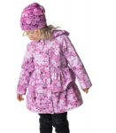 Lenne laste mantel 45g Polliana 24235*1220, lilla