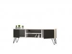 TV alus Asir, 140x50x30 cm, hall/valge