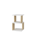 &Ouml;&ouml;kapp Asir, 29,6x29,6x49,4 cm, helepruun/valge
