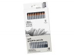 Harilik pliiats W&N Studio 12tk pehme (8B-H) metallkarbis