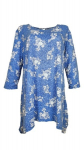 Tuunika naistele Kinga, sinine/valge, XXXL/XXXXL