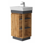 Vannitoa kapp kraanikausiga Euroliux Utah UT-45, pruun