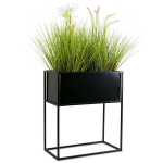 Moodne lillealus, must, 50 cm