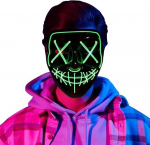 Moonideal LED Halloweeni mask, roheline