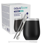 AquaFloow 0.35L Yerba Mate Cup Set Bombilla Straw Cleaner kaane