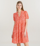 ONLY naiste kleit 15222212*02, korall/valge