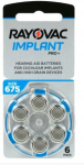 Kohleaarsete implantaatide patareid Rayovac Implant PRO+ PR44 675, 60 tk.
