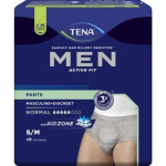 Alusp&uuml;ksid-m&auml;hkmed meestele t&auml;iskasvanutele Tena Men Pants Normal Grey S/M OTC, 9 tk
