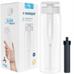 Wessper ActiveMax klaaspudel koos filtriga