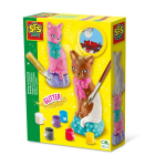 Casting and painting - Cat - Creative hobbies - SES CREATIVE - To make cats with 6 colors of paint.