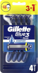 &Uuml;hekordselt kasutatavate raseerijate komplekt Gillette Blue3 Comfort, 4 tk