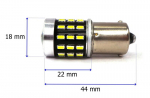 P21W LED BA15S 12-24V Canbus, 1500lm valge pirn koos l&auml;&auml;tsega, 1 tk.