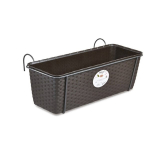 R&otilde;dukast kinnitusega Balcony Natural metallist 50cm 9,2L pruunikas hall