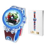 S&auml;rava tule ja multifilmitegelase kujundusega lastekell LIVMAN NN-89