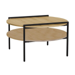 Diivanilaud Home4You Hedvig, 80x80x45 cm, pruun