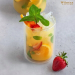 Wilmax klaas, 400 ml, Dvigubų sienelių stiklinė gėrimui i&scaron; kar&scaron;čiui atsparaus stiklo 400 ml