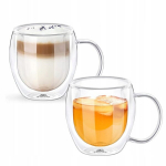 Wilmax tassikomplekt, 2 tk, 400 ml termo puodeliai COFFEE LATTE CAPUCCINO TEA MACCHIATO 2 vnt.