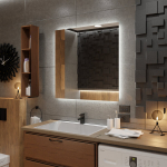 Peegel LED-valgustusega Vannituppa, Magamistuppa, Elutuppa - Dubai - 60 cm, 60 cm, LED Veidrodis Modelis - Dubai 60 cm x 60 cm