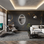 Ovaalne Peegel LED-valgustusega Vannituppa, Magamistuppa, Elutuppa - Dallas - 50x100 cm, LED Veidrodis Modelis - Dallas 50 cm x100 cm