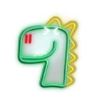 Neoon LED JURASSIC DINO roheline FLNJ02"Forever" hele