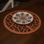 Stalo kilimėlio rinkinys (4 vienetai) Coral - Rose