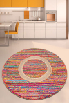 Kilimas (100 cm) Colored Jute &Ccedil;ap 100