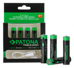 Patona patarei AAA 1,5V Li-ion 4 tk. 750 mAh koos sisseehitatud laadimisega