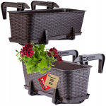 R&otilde;du lillepoti kastihoidjate komplekt 40+60cm