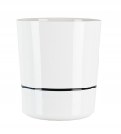 Kaheosaline lillepott, valge, 25 cm