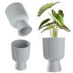 Lillepoti plastikust kate Muru 18cm hall