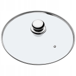 Klaaskaanega kate 28 cm poti, praepanni jaoks, universaalne, kuumakindel