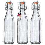 3x klaaspudel Tinktuura pudelid Veinilik&ouml;&ouml;rid Moonshine 1000ml 1L