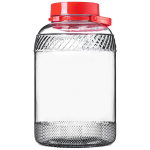 Klaaspurk kaanega 8L