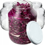 4x klaaspurk 2,5L purgid kurkide tinktuuride jaoks + korgid Fi100