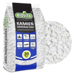 Valge dekoratiivkillustik 8-16 mm 20 kg