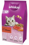Whiskas kuivtoit t&auml;iskasvanud kassidele veiselihaga, 3 x 3.8 kg