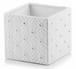 Kandiline valge keraamiline glamuur 14 cm