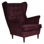 Family Furniture burgundiapunane tikitud veekindel Diana tugitool