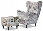 ARI PRINT tugitool koos jalatoega Scandinavian Family Furniture ajaleht