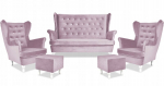 Komplekt lounge m&ouml;&ouml;bel uszak Diana diivan tugitoolid poufs Family Furniture set