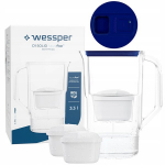 Wessper D1 SOLID 3.3 aquamax filtrikannu LED-loenduriga + 3x filter