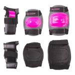 Kaitsmete komplekt Worker Rozy, must / roosa