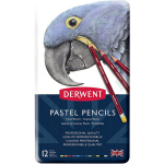 Pastellpliiats Derwent 12tk metallkarbis