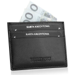 Soodus BETLEWSKI&reg; nahast krediitkaardi&uuml;mbris (must)