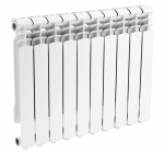 Komplekt 10 ribidega Valge alumiiniumist radiaator Power 70